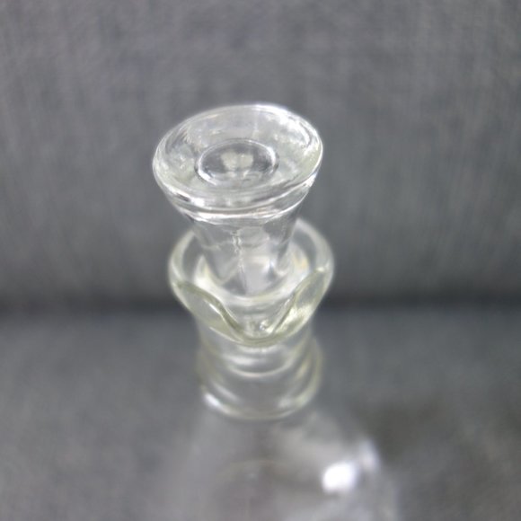 Vintage Glass Salad Dressing Shaker with Glass Lid - Picture 4 of 14